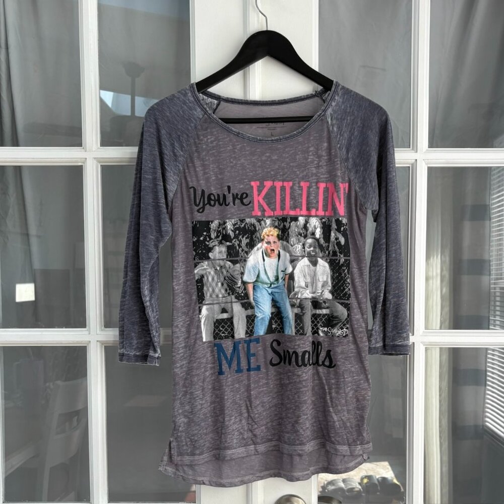 The Sandlot 3/4 Sleeve Roundneck Graphic Baseball T-Shirt